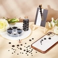 thumbnail image 2 of About 660 Pcs Black Flat Back Half Round Pearl Cabochon for Nail Craft DIY Decoration (4mm 5mm 6mm 8mm 10mm 12mm), 2 of 9
