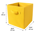 thumbnail image 2 of Purebryt Foldable Cube Storage Bin, 6 Pack, Yellow, 2 of 4