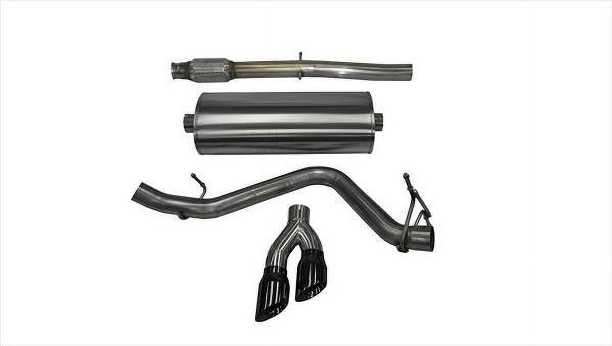 Corsa 14 GMC Sierra/Chevy Silv 1500 Crew Cab/Short Bed 5.3L V8 Black Sport Single Side CB Exhaust Fits select: 2015,2018 CHEVROLET SILVERADO