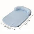thumbnail image 2 of Dog Bed for Small Pets Breathable Cooling Summer Cat Bed with Pillow and Zip Washable Removable Non-Slip Soft Pet Bed 13.7''x17.7'' Beige, 2 of 3