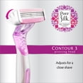 thumbnail image 6 of New! Pure Silk Three Premium Disposable Razor, 4 Count, 6 of 8