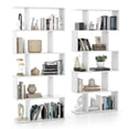 thumbnail image 5 of Spaco 5-Tier Bookshelf with Anti-Toppling Device for Living Room Home Office-White, Tall Bookshelf, Shelves for Living Room, Home Office, Bedroom, Balcony, 5 of 11