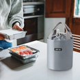 thumbnail image 6 of Lunch Bag Reusable Portable Bento Bag Insulated Cooler Bag Bucket Leakproof Lunch Bag for Work Picnic Outdoor (Gray), 6 of 6