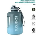 thumbnail image 2 of Djiypn 1.6L Gym Water Bottle with Strap 0.42 Gallon Motivational Jug for Workout Outdoor BPA-Free Leakproof Sports Bottle 54oz (Blue), 2 of 9