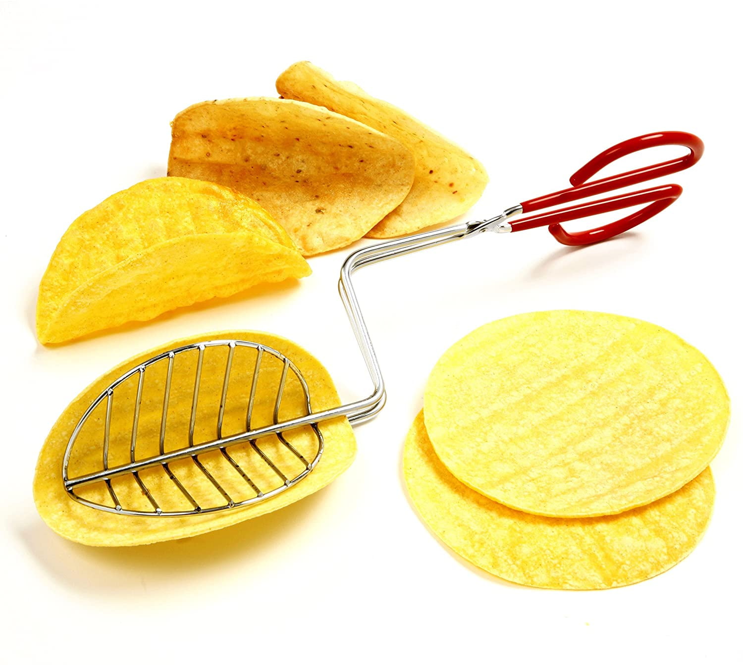 VIVEFOX Taco Maker Press Fried Taco Shells Mold,13.8*4.7*3.5 Inches taco  shell mold for frying