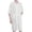 White, variant on Navy Men's Long Robes Loungwear Quick dry Zip Up Robes Light Zipper Cozy Bathrobes Loungwear