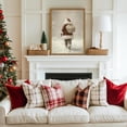 thumbnail image 3 of Framed Vintage Christmas Canvas Wall Art, Rustic Santa Claus Walking Snowy Wall Decor Paintings, Winter Holiday Aesthetics Pictures Print Christmas Home Decor for Living Room Bedroom 12×16 inch, 3 of 18