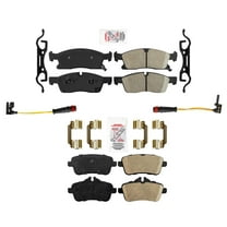 Ameri Brake Ceramic Brake Pads Hardware For 12-15 Mercedes ML350 4 Matic No AMG