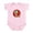 Petal Pink, variant on - Noel Turtle Infant Bodysuit - Baby Light Bodysuit, Size Newborn - 24 Months