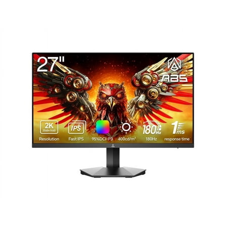 ABS 27" 180Hz Fast IPS QHD (2560x1440) Gaming Monitor 1ms VESA DisplayHDR 400, FreeSync,DCI-P3 95% GQ271NE