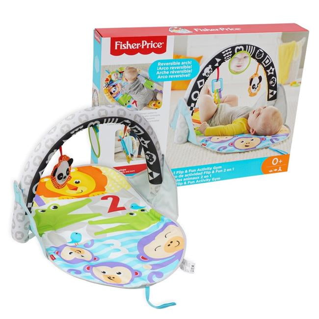 Fisher Price 2 in 1 Flip Fun Activity Gym Baby Play Mat with Arch Walmart