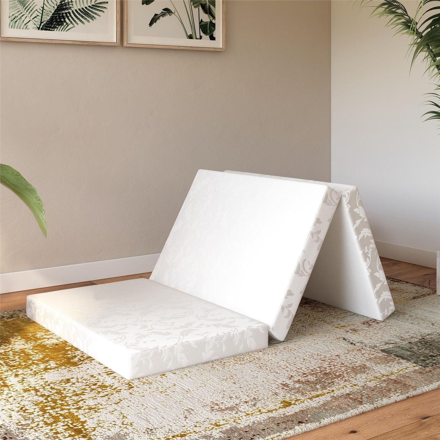 DHP Aries 4-Inch Tri-Fold Mattress / Folding Mattress, Twin