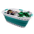 thumbnail image 4 of SAMMART 44L Collapsible Plastic Laundry Basket - Foldable Pop Up Storage Container / Organizer - Portable Washing Tub - Space Saving Hamper / Basket, 4 of 7