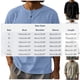thumbnail image 4 of Ceisia Men's Cotton-Linen Henley Neck T-Shirt | Relaxed Long-Sleeve Solid Casual Top Gift, 4 of 5