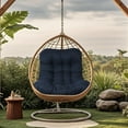 thumbnail image 7 of Thickened Waterproof Papasan Rocking Chair Cushion – 6.3'' Egg Chair Cushions with Secure Ties, Fade-Resistant & Weatherproof for Indoor/Outdoor Use , Fits Rattan Wicker Hammock Chairs (Only Cushion), 7 of 7