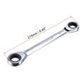 thumbnail image 2 of Double Box End Ratcheting Wrench (16x18mm) Metric 72 Teeth 12 Point Ratchet Spanner Tools, CR-V, 2 of 5