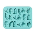thumbnail image 2 of Holiday Cookie Cutters,Halloween Chocolate Pumpkin Bat Tomb Shape Silicone For Chocolate Candy Gummy Melt Cake Decoration Silicone Baking Making Kit Fo, 2 of 9