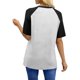 thumbnail image 4 of Camisetas de manga corta de verano para mujeres Moda de manga de raglan Color bloqueado cuello redondo Blusa casual Camisetas de manga corta de mujer Casual, 4 of 8