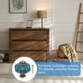 thumbnail image 7 of Uxcell 10 Pack Teal Pumpkin Knobs, Vintage Drawer Pulls with 10 Screws, Ceramic, 7 of 7