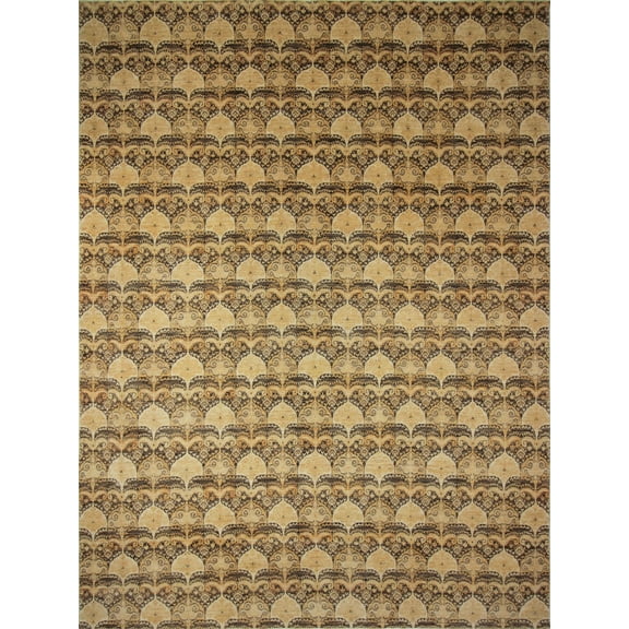 Peshawar Paisley Brown/Beige Rug, 9'7" x 13'0"