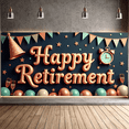 thumbnail image 6 of Colorful Design Happy Retirement Banner Decorative Elements Party Backdrop for Retirement Party Indoor Decoration Office Celebration, 6 of 6