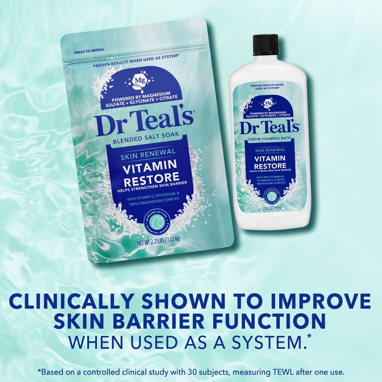 Dr Teal's Skin Renewal Vitamin Restore Foaming Bath photo 3