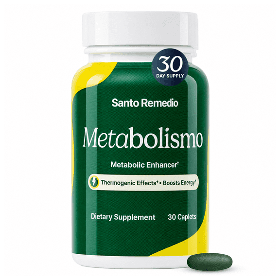 Santo Remedio Metabolism Green Tea Blend with Calcium Supplement, 30 Caplets