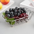 thumbnail image 4 of Avdolw Metal Mesh Food Serving Tray - Durable Stainless Steel Snack Organizer for Chips, Chicken, and Bread - Perfect for Home Dining, Diner, and Catering Spaces,Silver, 4 of 5
