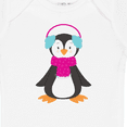 thumbnail image 4 of Inktastic Cute Penguin, Penguin With Ear Warmers, Scarf Boys or Girls Baby Bodysuit, 4 of 5