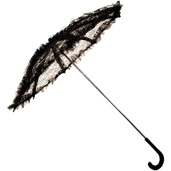 Steampunk Lace Costume Umbrella Parasol 24" - Black
