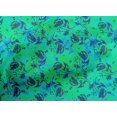thumbnail image 4 of oneOone Cotton Poplin Sea Green Fabric Batik Sewing Craft Projects Fabric Prints By Yard 42 Inch Wide, 4 of 4