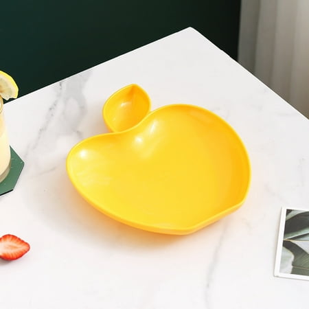 

Plate Dumpling Tray With Vinegar Dish Dumpling Small Dish Spitting Bone Dish Snack Dip Fruit Snack Tape