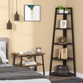 thumbnail image 3 of Tribesigns 5 Tier Corner Bookshelf, 70 inches Tall Corner and Bookcase Corner Display Ladder Shelf for Living Room, Kitchen, Home Office, 3 of 7