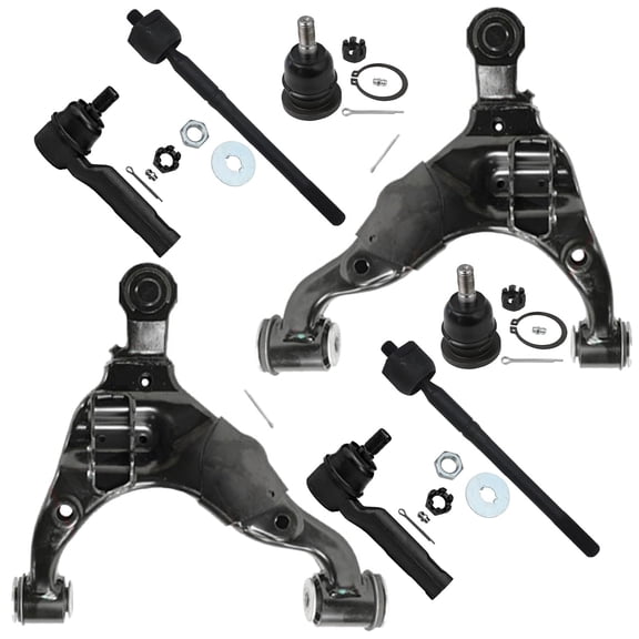 Detroit Axle - 8pc Front End Suspension Kit for Toyota 2016-2023 Tacoma, 2 Lower Control Arms w/Ball Joints 4 Inner Outer Tie Rod Ends 2 Upper Ball Joints Replacement
