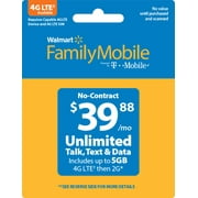 Wmt Family Mobile $40 Unl Tlk/txt/data