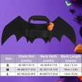 thumbnail image 2 of Gustave Dog Halloween Costume Bat Wings Puppy Kitten Cute Funny Cosplay Bat Costume Dress Up Collar Pet Apparel with Pumpkin Bell for Dogs Cats, 2 of 8