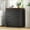 Black, variant on 3 Drawer Dresser for Bedroom Set of 2, Small Dressers, Farmhouse Chest of Drawers, Storage Dresser Cabinet Side Table for Living Room, Hallway, White
