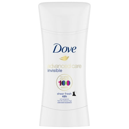 Deodorant Stick Sensitive Care - Dove Advanced Care Invisible Stick Antiperspirant Deodorant Sheer Fresh 2.6 oz