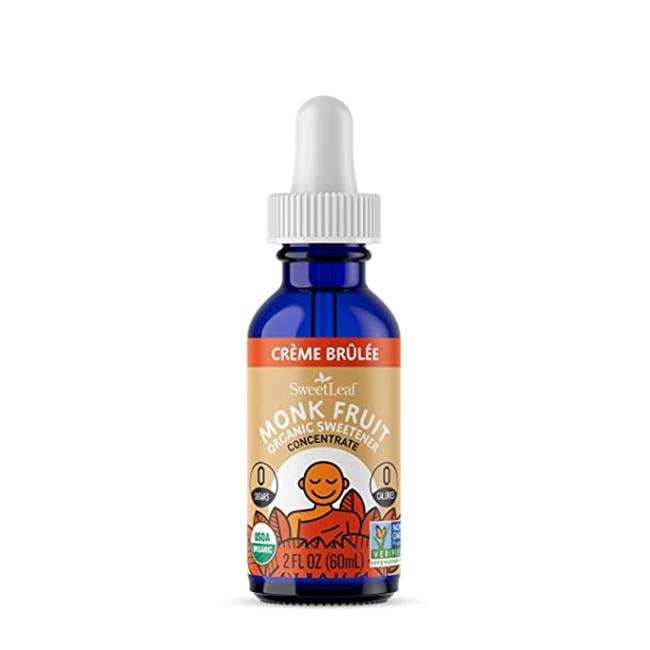 SweetLeaf - Monk Fruit Liquid Organic Sweetener Concentrate Creme Brulee - 2 fl. oz