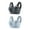 Blue1, variant on 2 Pack Plus Size Womens Sport Bras Full Coverage Wireless Seamless Padded Lifting Push up Bras