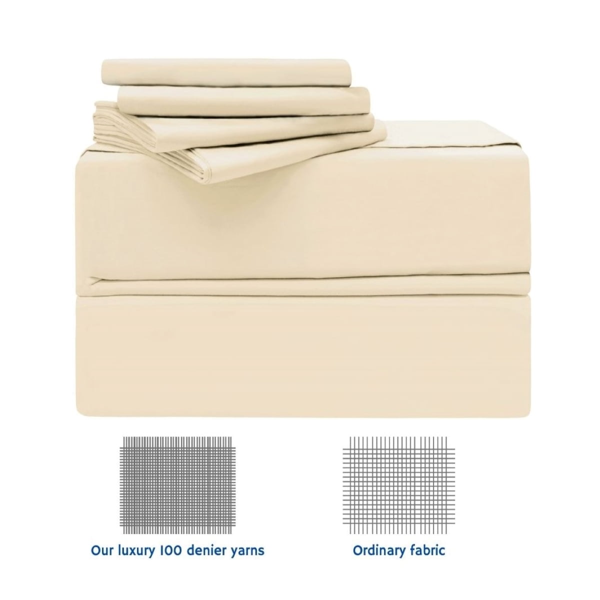 Simply The Best Luxury 6 Piece 620 Thread Count 100 Cotton Sheet Set Walmart Com Walmart Com