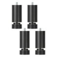 thumbnail image 4 of 4 Pieces M10 Thread Bed Frame Legs Heavy Duty Furniture Support Legs Replacement Black 25cm, 4 of 7