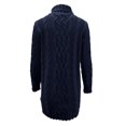 thumbnail image 5 of CharmCyan Women’s Turtleneck Long Sleeve Cable Knit Sweater Dress Chunky Pullover Loose Fit Casual Winter Wear Dark Blue L, 5 of 5