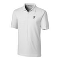 thumbnail image 2 of Men's Cutter & Buck White Ohio State Buckeyes Big & Tall Forge Pencil Stripe Stretch Polo, 2 of 3