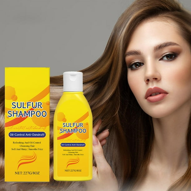 Champú con Azufre para El Control de La Grasa (227 G) | Limpia El Cabello con Picazón y Encrespamiento | Controla La Grasa y Mejora La Salud Del Cuero Cabelludo | Fórmula No Grasa