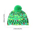 thumbnail image 1 of Sombrero de Navidad de punto con adornos de gorros cálidos que brillan intensamente de Navidad con luz LED (estilo C) Sywqhk Libre de BPA, 1 of 8