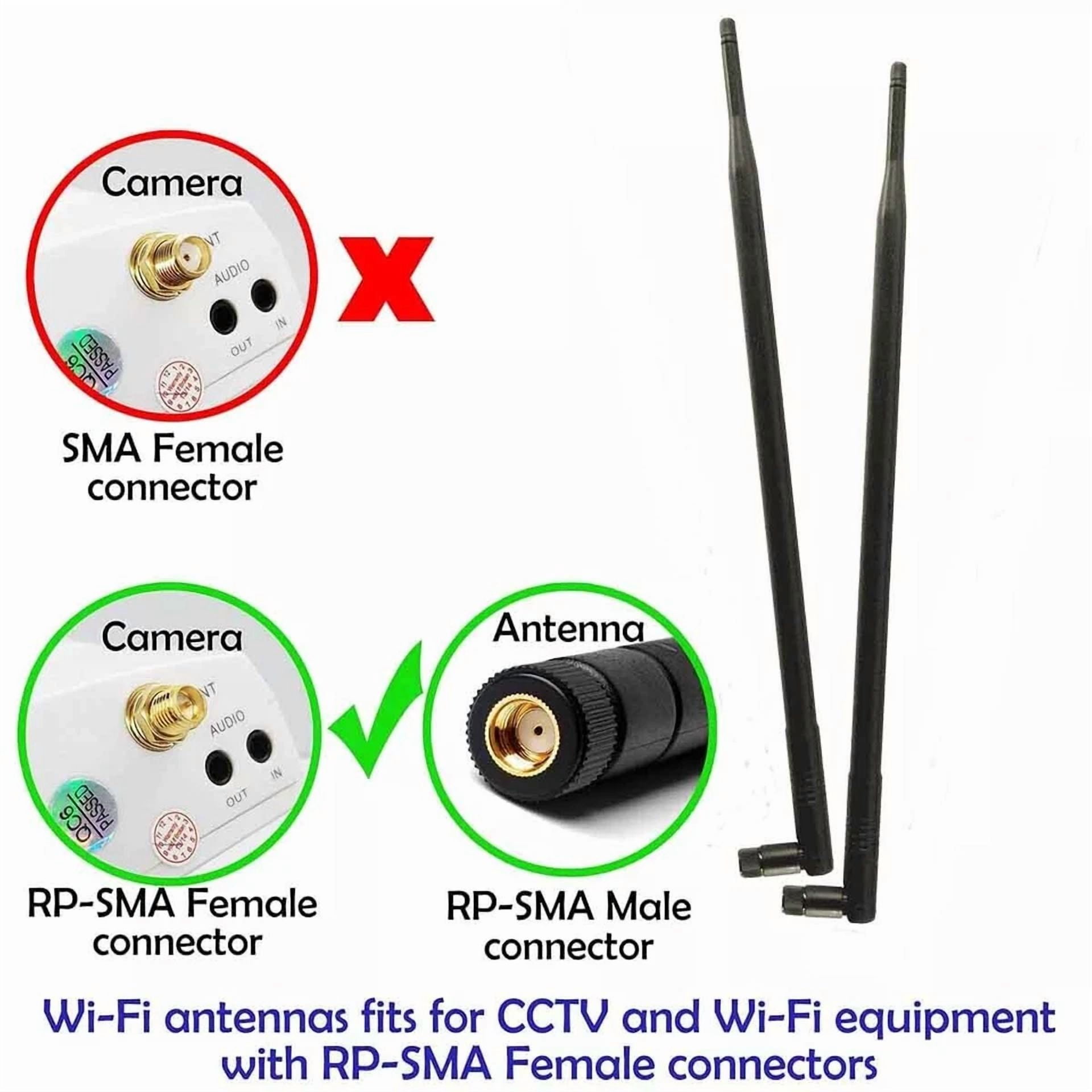 CRESTIN- 4X Universal 9Db2.4G/5G Straight Pole Wireless Wifi Router Dual-Band Folding