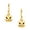 Yellow, variant on Cat Dangle Earrings For Women 925 Sterling Silver Animal Earrings Minimalist Cat Face Earrings