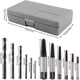 thumbnail image 2 of Kit de extractor de tornillos-12 piezas Extractor de guía de extracción fácil Juego de extractores de tornillos rígidos Herramientas de fijación de eliminación de pernos rotos, 2 of 5
