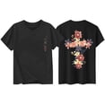 thumbnail image 3 of WERYOUNG Children Graphic T Shirts Fashionable Floral Print Round Neck Short Sleeved T-Shirt Girls Lightweight Casual Tees Stylish Tops 1-2 Years, 3 of 3